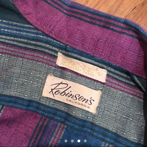 Vintage striped shirt sleeve button down - Picture 2 of 4